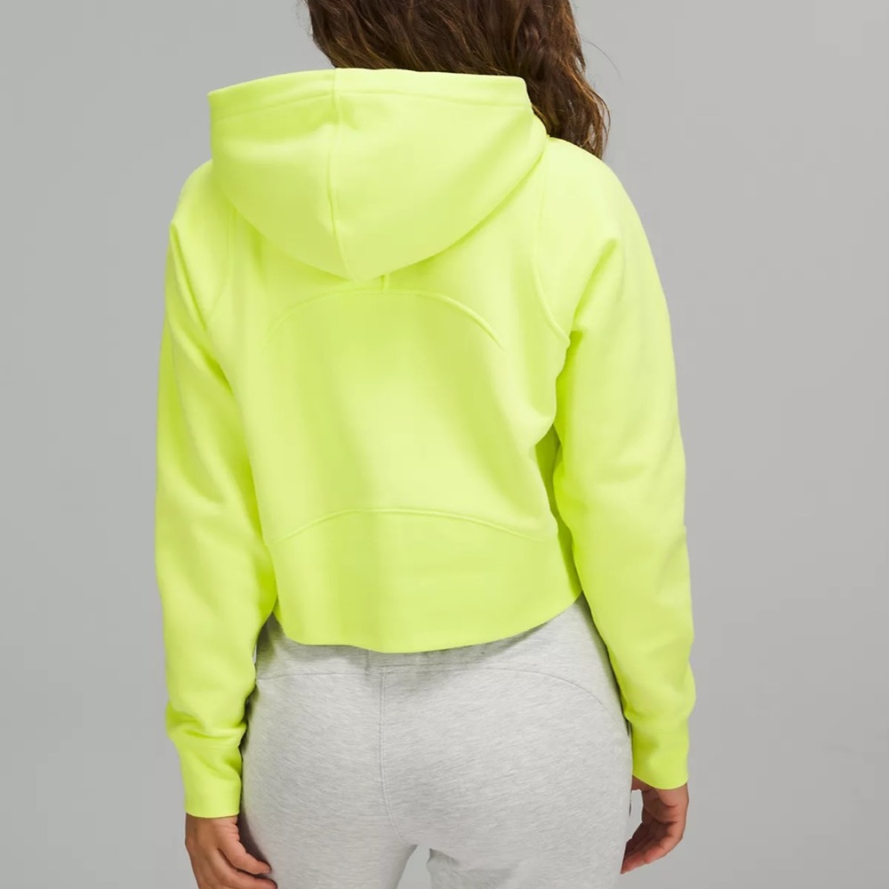 🔥LULULEMON CROPPED LOUNGEFUL HOODIE/JACKET-ELECTRIC LEMON-12🔥 - Picture 2 of 16